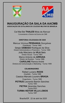 Inauguração sala da AACMB