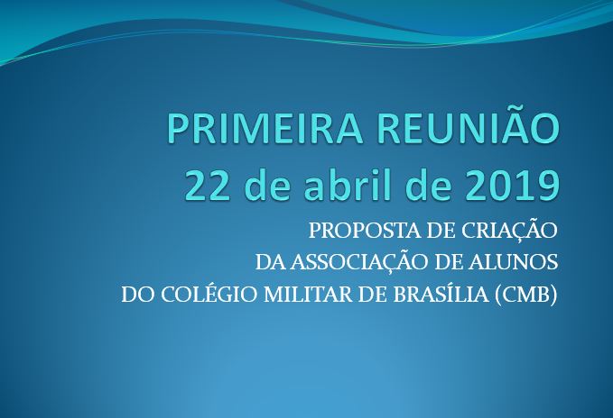 Reunião para Criação da AACMB