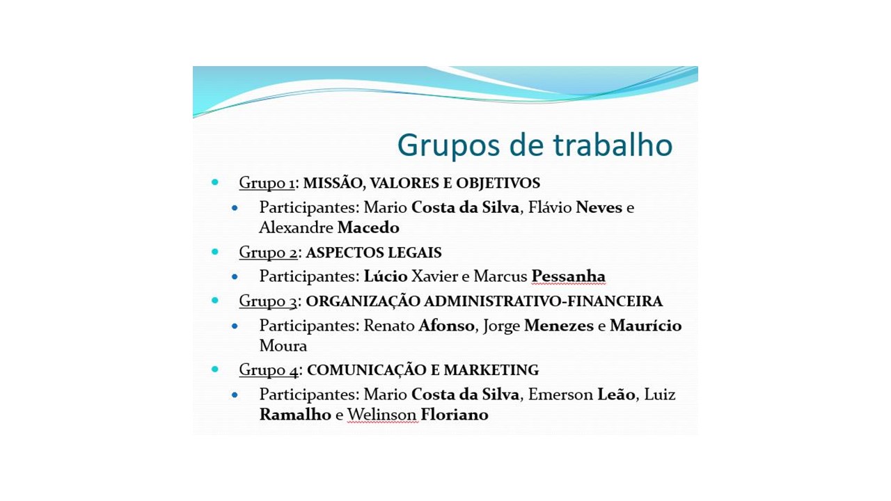 Reunião para Criação da AACMB