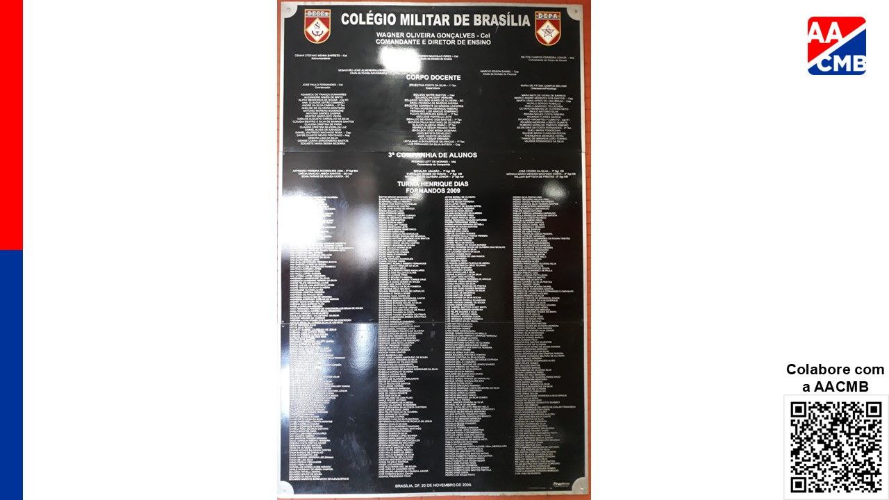 Foto da turma 2009