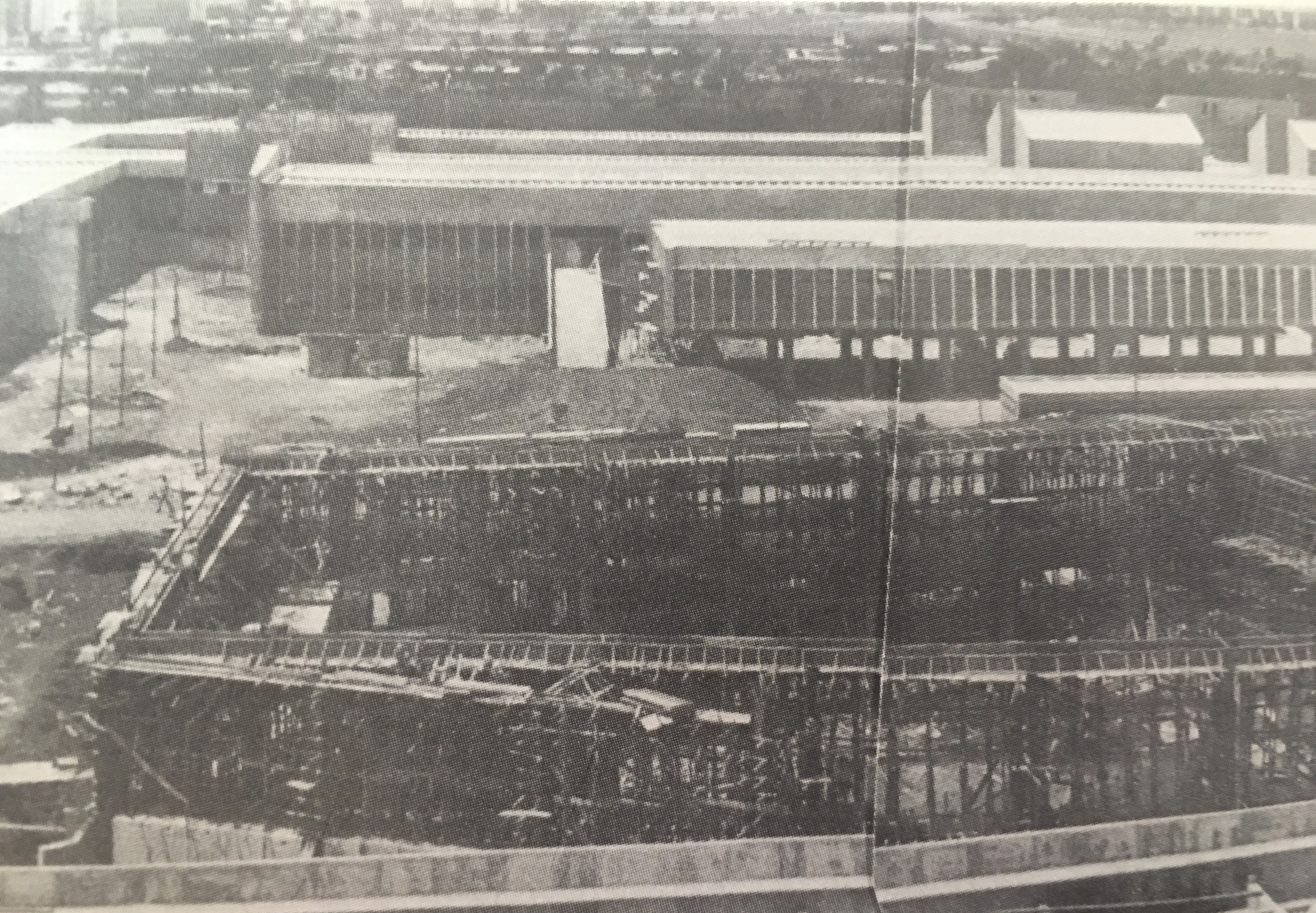 Obra de construção do auditório Presidente Castello Branco