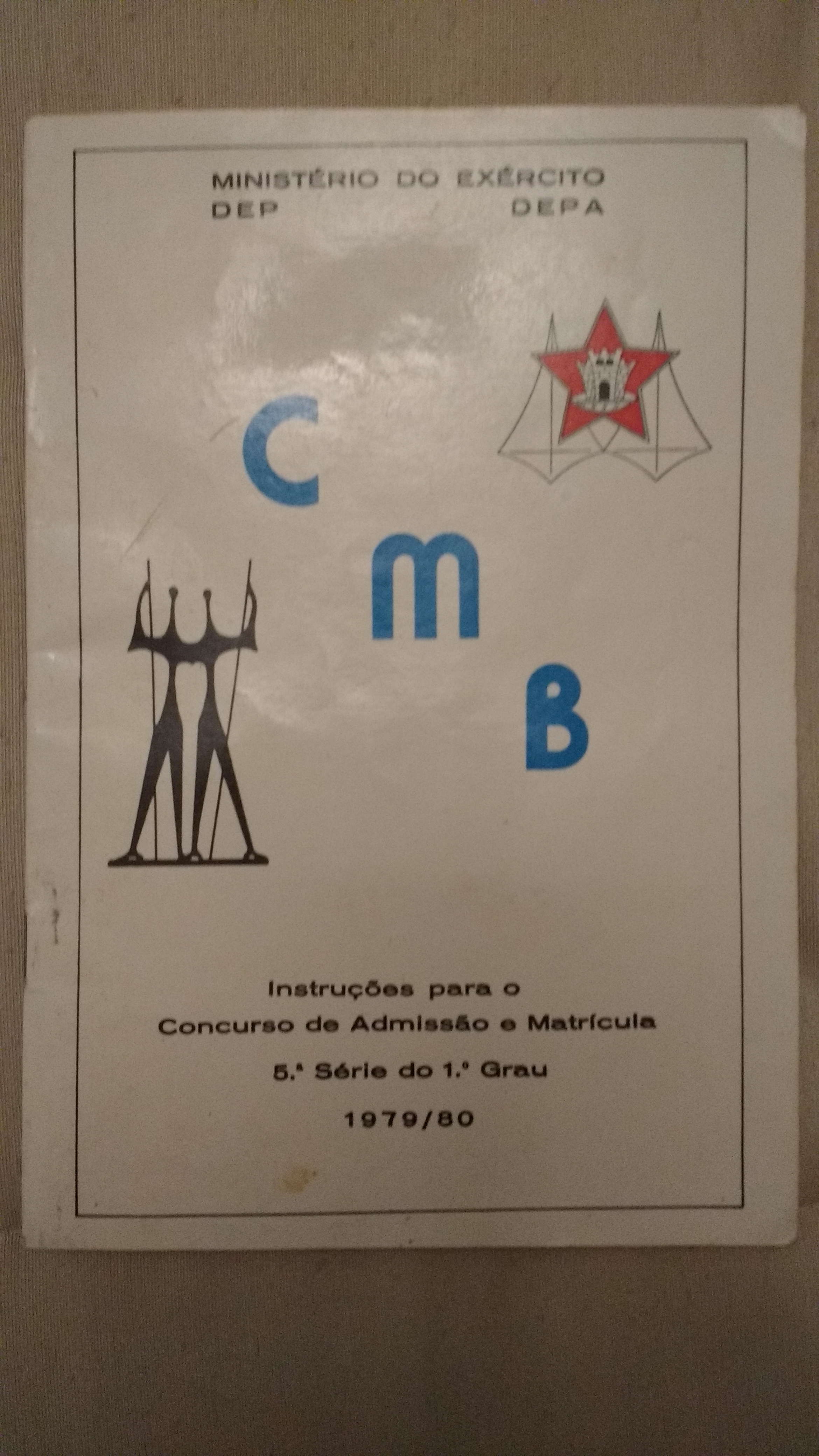 Instruções para o Concurso de Admissão e Matrícula - 1979/1980